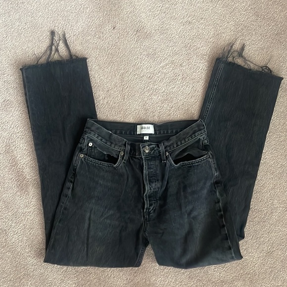 AGOLDE Lana Mid Rise Straight Jeans - Picture 7 of 7